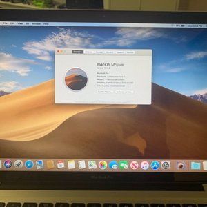 Apple MacBook PRO 2011 15" QUAD CORE I7 2.2Ghz 500gb SSD 8GB Mojave 10.14.6